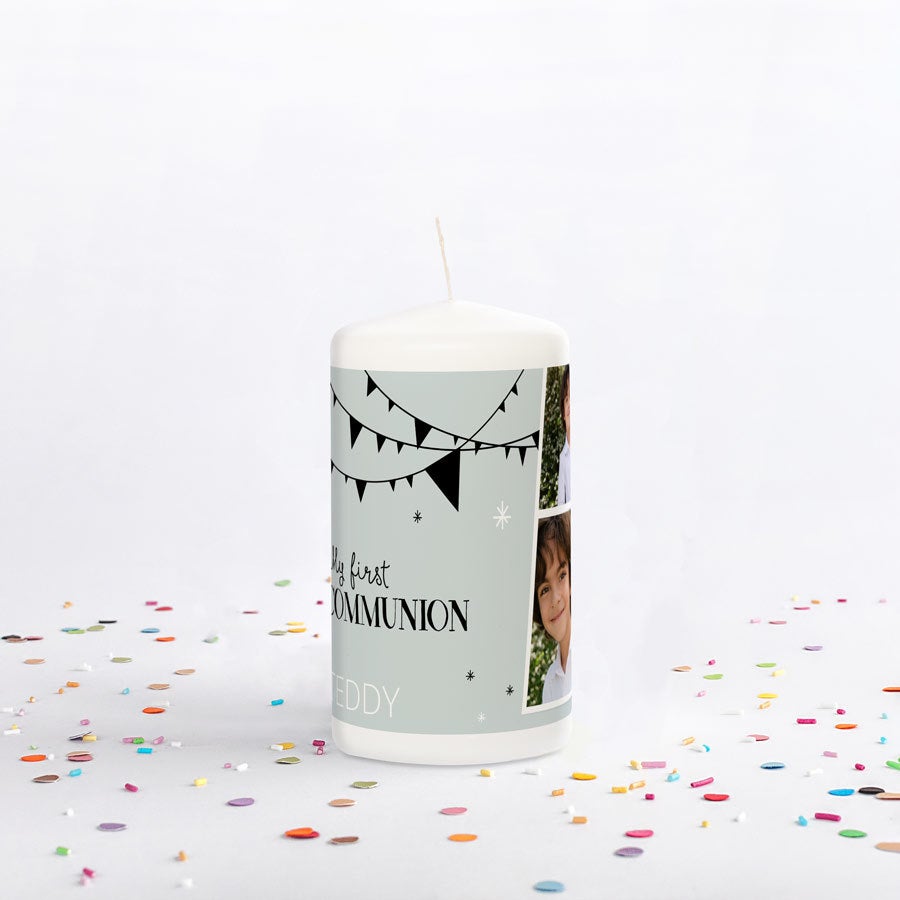 Communion candle - 13 x 7 cm