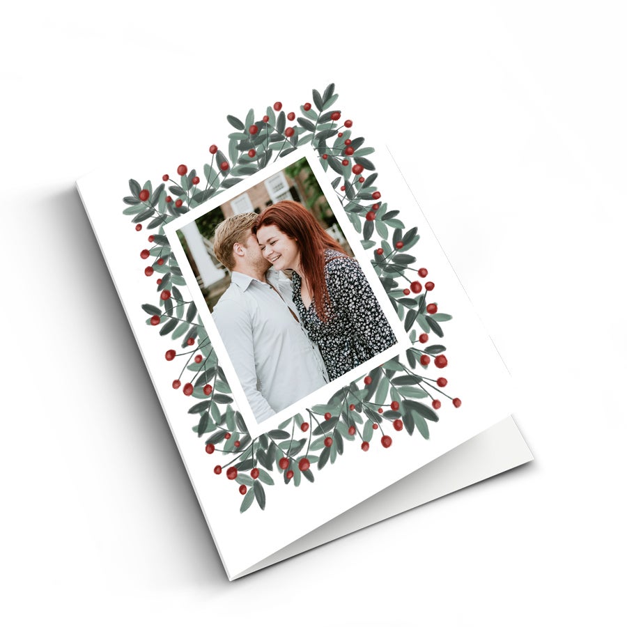 Personalised greeting card - Christmas - M - Vertical