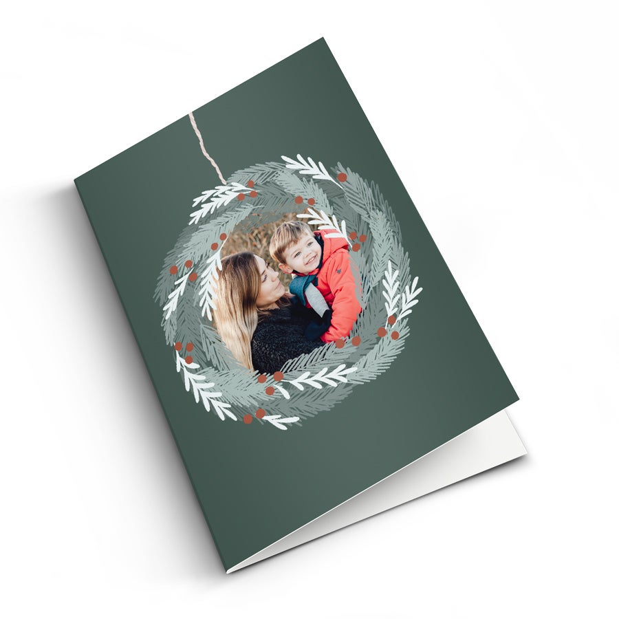 Personalised greeting card - Christmas - XL - Vertical