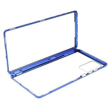 Samsung Galaxy Note20 Magnetic Case with Tempered Glass - Blue