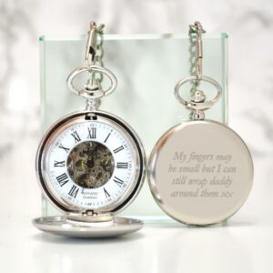 18th Birthday Gift Personalised Pocket Watch Mechanical