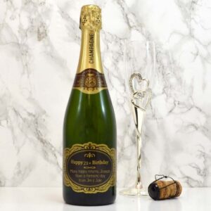 21st Birthday Gift Champagne With Custom Label