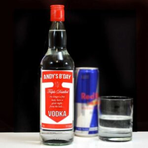 21st Birthday Gift Personalised Vodka