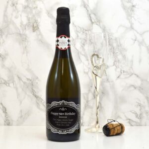 50th Birthday Prosecco Gift With Personalised Label