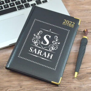 A4 Personalised Diary 2022 With Initial and Name
