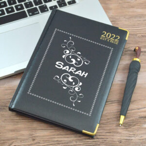 A4 Personalised Diary 2022 With Ornate Design