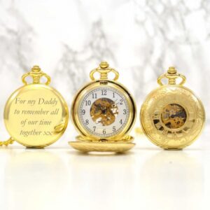 Antique Style Gold Personalised Pocket Watch
