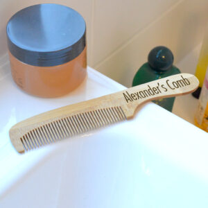 Personalised Eco-Friendly Bamboo Hair Comb