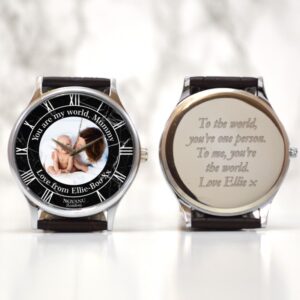Personalised Photo Dial Wrist Watch For Mum