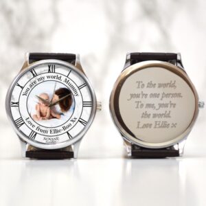Personalised Photo Dial Wrist Watch For Mum Gift