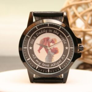 Personalised Photo Wrist Watch For Dads