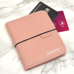 Personalised Pink Folding Wallet Gift for Mum