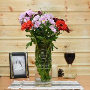 Personalised Vase Gift For Mum