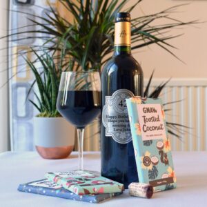 Personalised Vegan Wine And Chocolate Gift