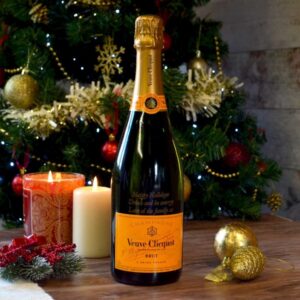Personalised Veuve Clicquot Champagne Christmas Gift