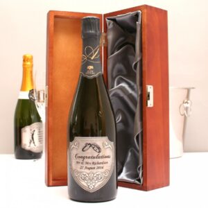 Personalised Vintage Champagne With Congratulations Pewter Label
