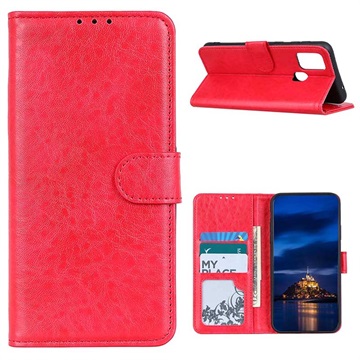 OnePlus Nord N100 Wallet Case with Kickstand Feature - Red