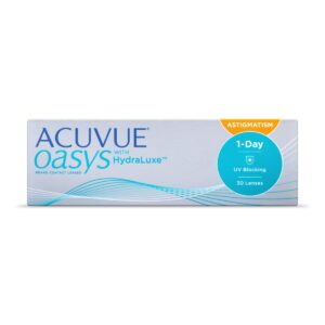 ACUVUE® OASYS 1-Day for Astigmatism with HydraLuxe® Technology box (30 lenses)
