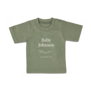 Baby T-Shirt - Printed - Short Sleeves - Green - 50/56