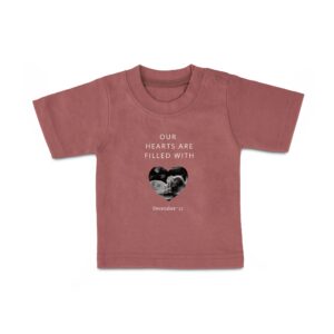 Baby T-Shirt - Printed - Short Sleeves - Pink - 50/56