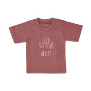 Baby T-Shirt - Printed - Short Sleeves - Pink - 74/80