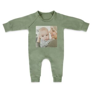 Baby playsuit - printed - Green - 62/68