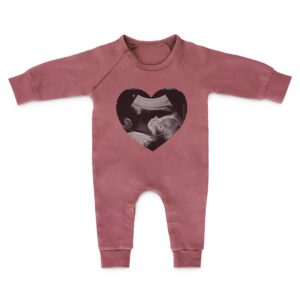 Baby playsuit - printed - Pink - 62/68