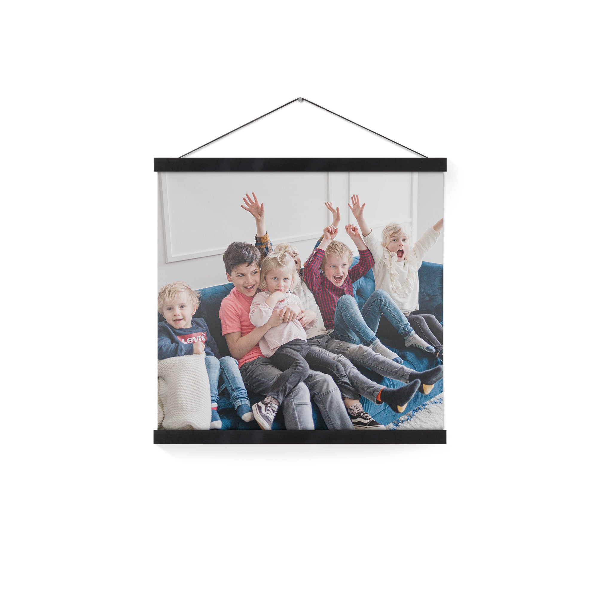 Personalised poster with black hanger - 20x20