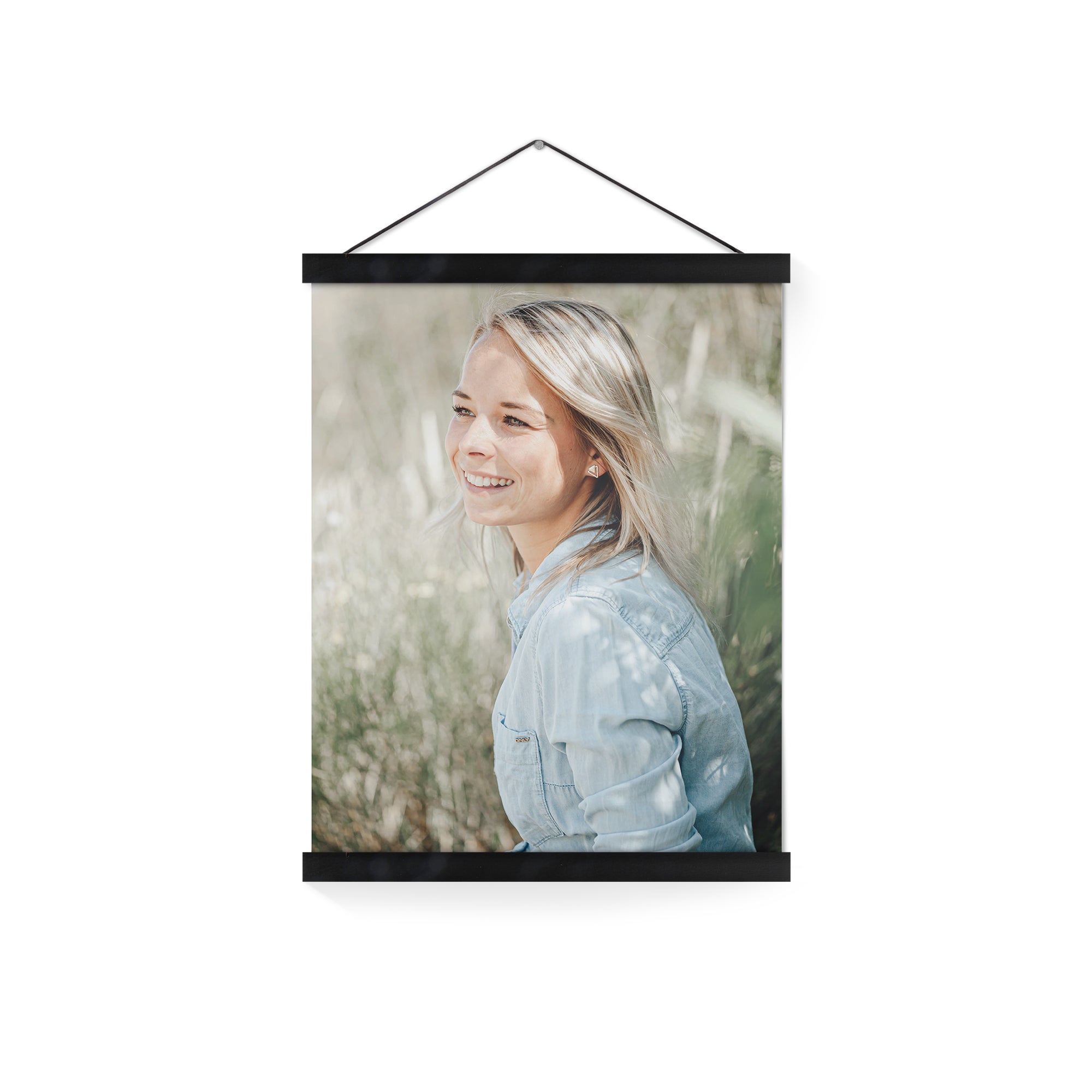 Personalised poster with black hanger - 30x40
