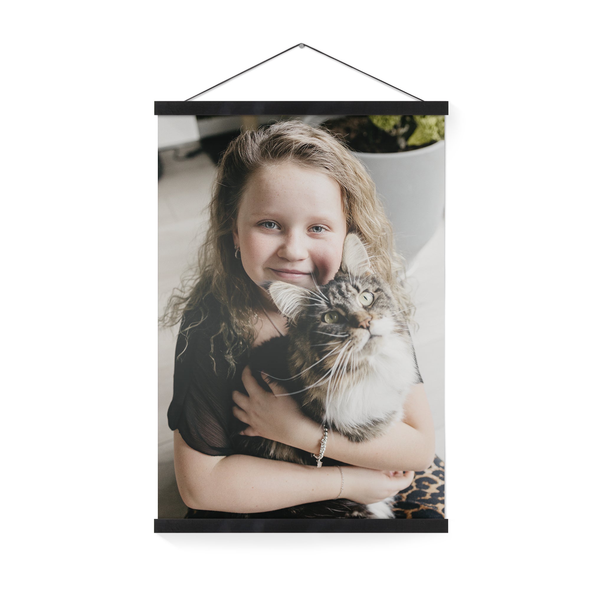Personalised poster with black hanger - 40x60