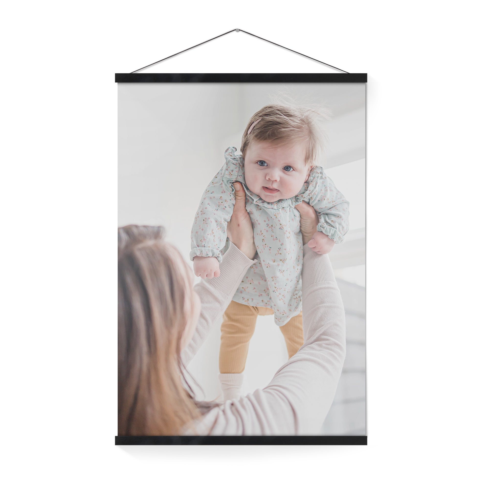 Personalised poster with black hanger - 50x70