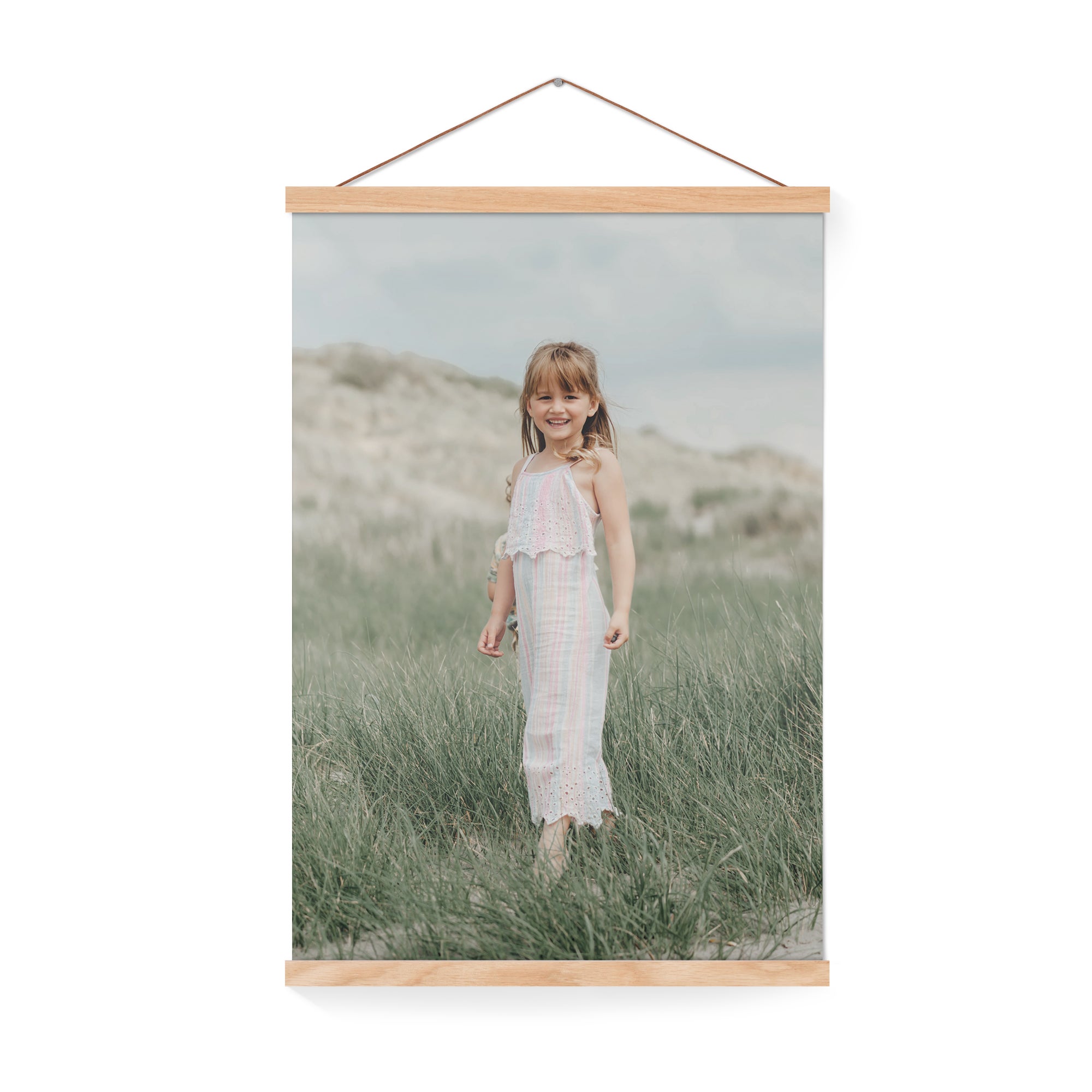 Personalised poster with wooden hanger - 40x60